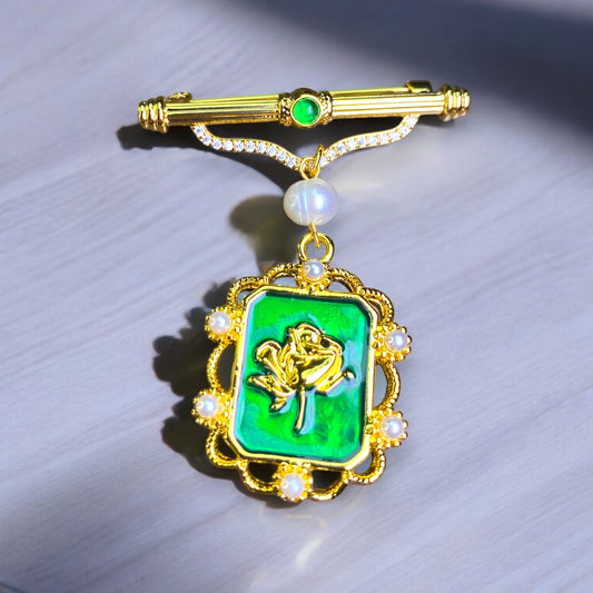 Jade Imperial Gold Pin PS004