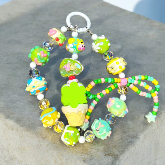 Green Frog Phone Charm P014